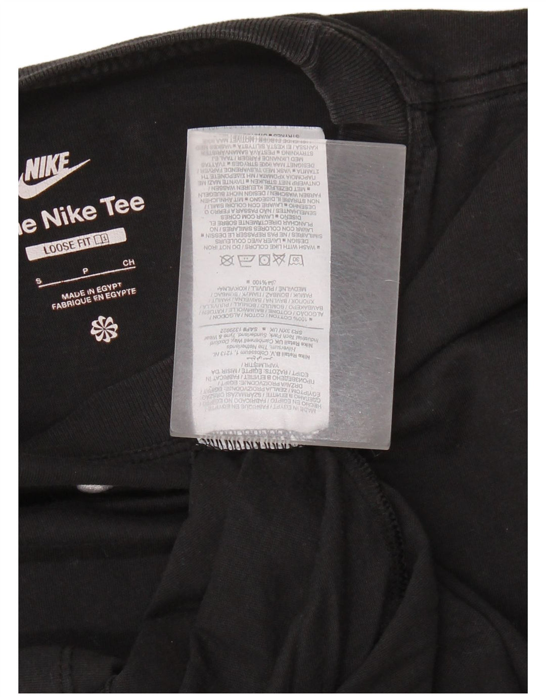 Tricou NIKE pentru bărbați, top mic, negru, bumbac