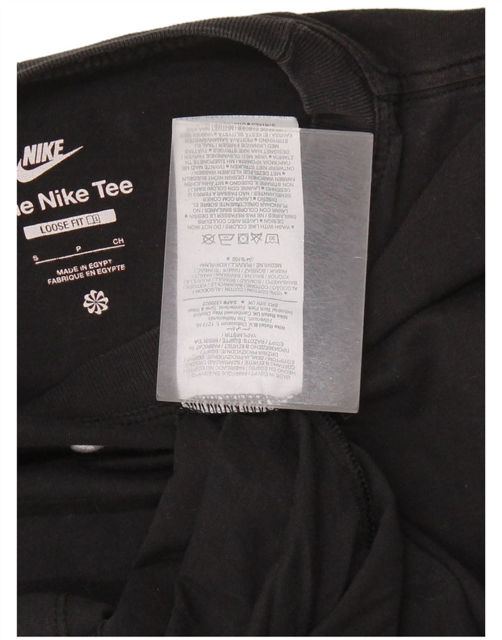 Tricou NIKE pentru bărbați, top mic, negru, bumbac