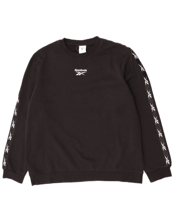 Hanorac grafic pentru bărbați Reebok Jumper XL bumbac negru
