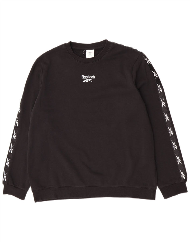 Hanorac grafic pentru bărbați Reebok Jumper XL bumbac negru