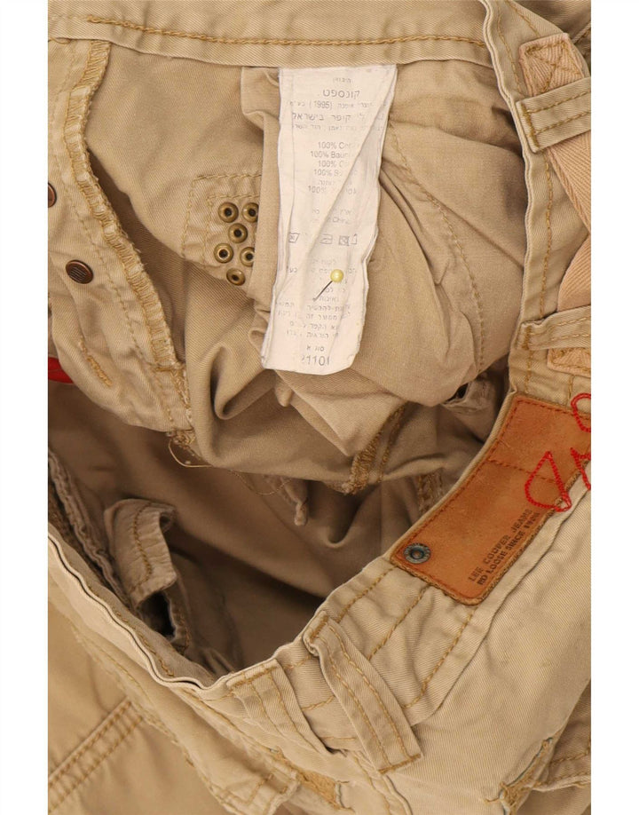 Pantaloni cargo drepti pentru bărbați Lee Cooper W28 L32 bumbac bej