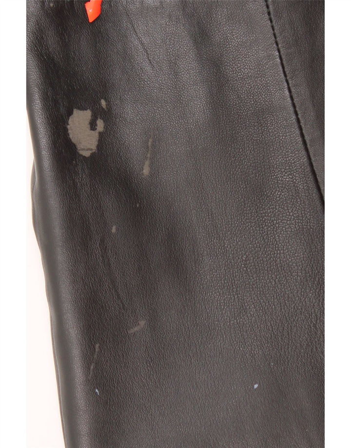 Jachetă Bomber din piele pentru bărbați Conbipel IT 48 Medium Black Leather