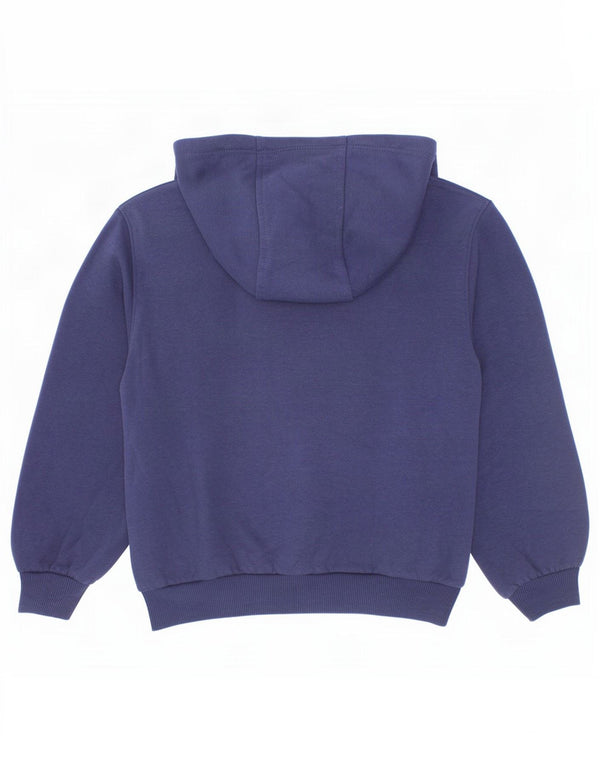 Nike Boys Graphic Hoodie Jumper 6-7 Years Large Navy Blue Cotton