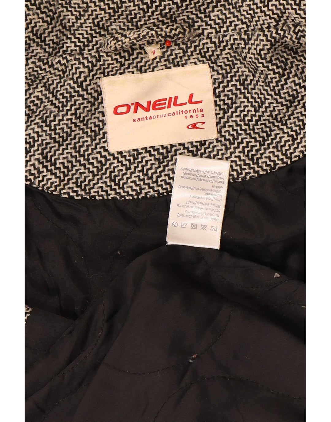 Palton pentru femei O'Neill UK 12 Poliester geometric geometric, gri mediu
