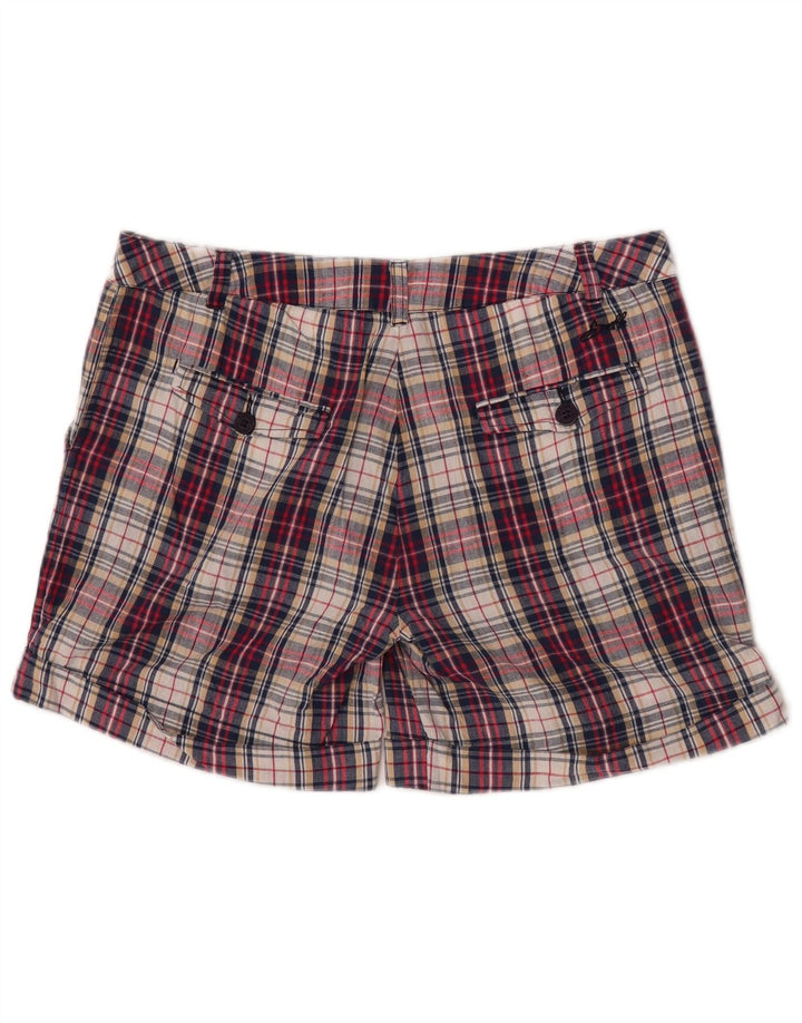 Pantaloni scurți chino Carrera pentru femei, mari W31, bumbac cu carouri multicolore