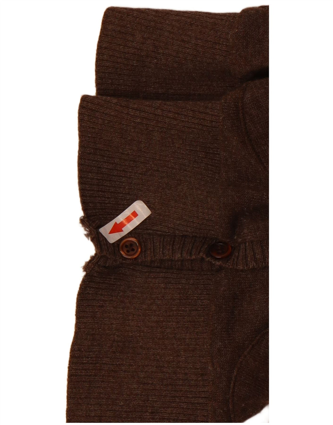 Pulover cardigan Zara pentru femei cu mâneci 3/4 UK 12 maro mediu