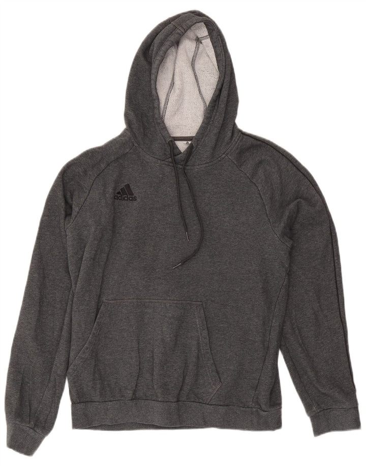 Pulover Adidas pentru bărbați, bumbac, gri mic