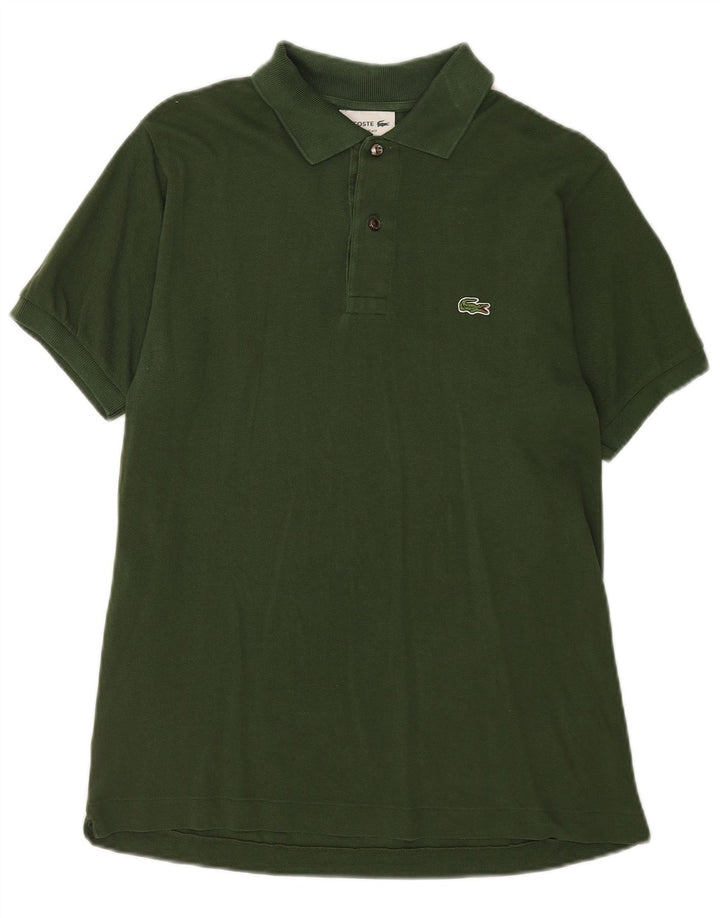 Tricou polo Lacoste Classic Fit pentru bărbați, mărimea 4, bumbac verde mediu