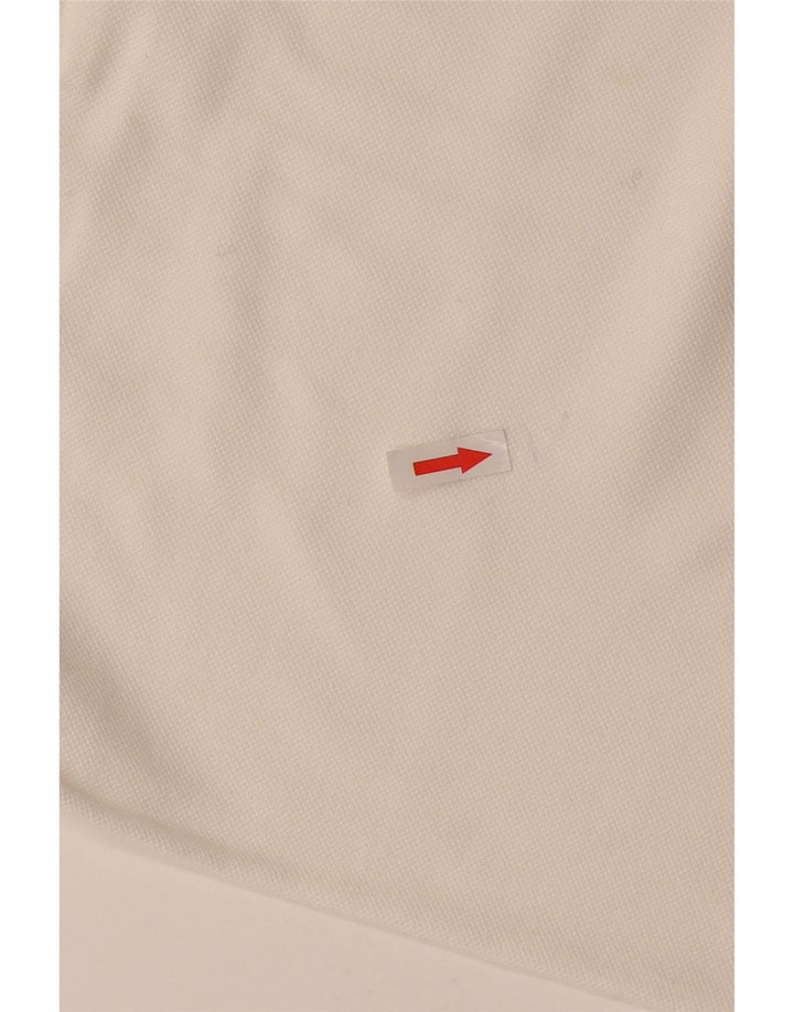 Tricou Polo Benetton Băieți 7-8 Ani Bumbac Alb Mediu