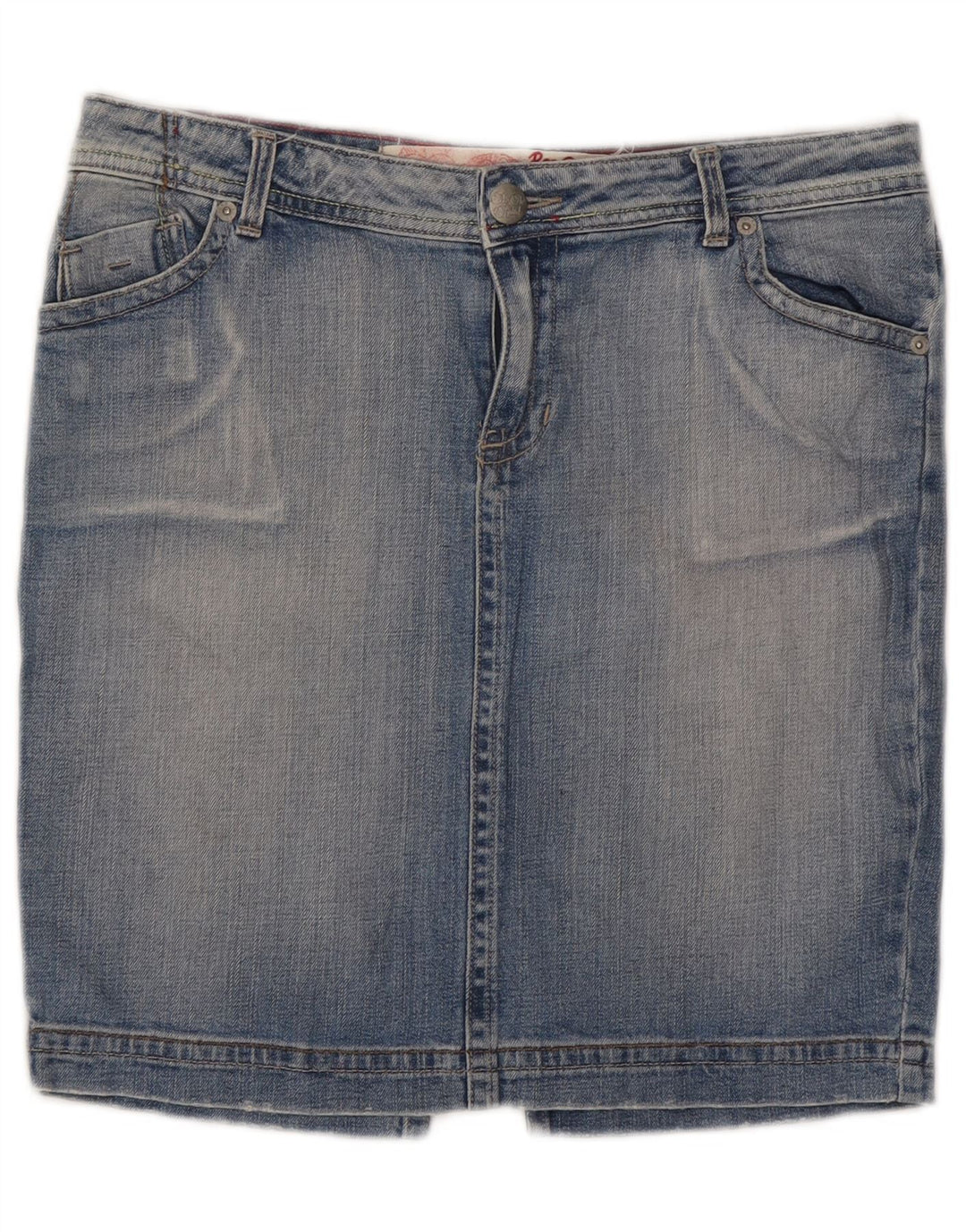 Fusta mini de blugi pentru femei Roxy US 12 Large W32 Blue Bumbac