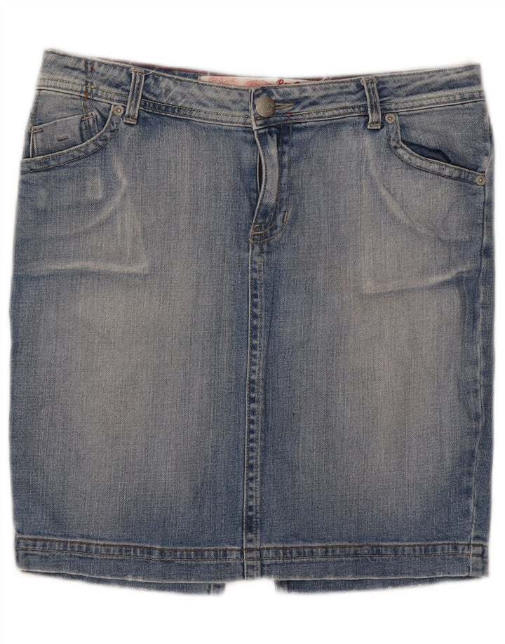 Fusta mini de blugi pentru femei Roxy US 12 Large W32 Blue Bumbac