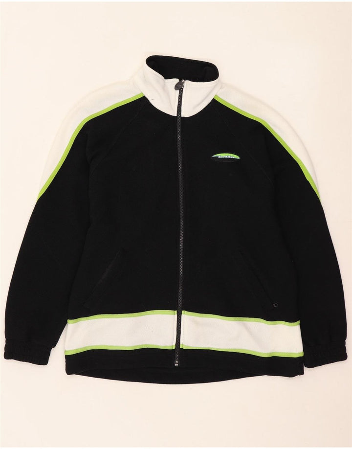 Jachetă de trening supradimensionată pentru femei Lotto UK 10 Small Black Colorblock