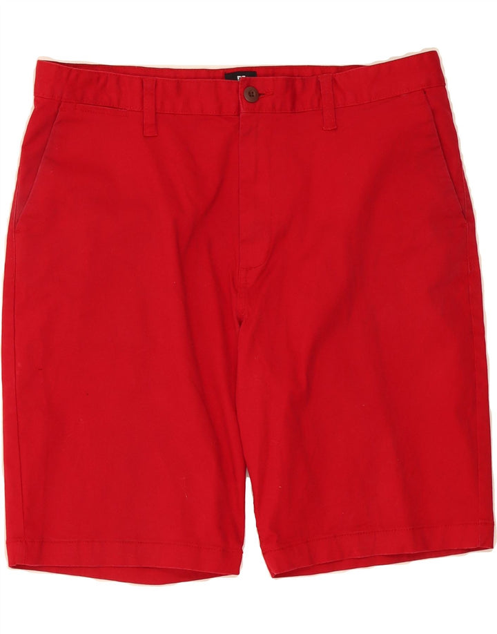 DC Mens Chino Shorts W36 Large Red Cotton Vintage DC and Second-Hand DC from Messina Hembry 