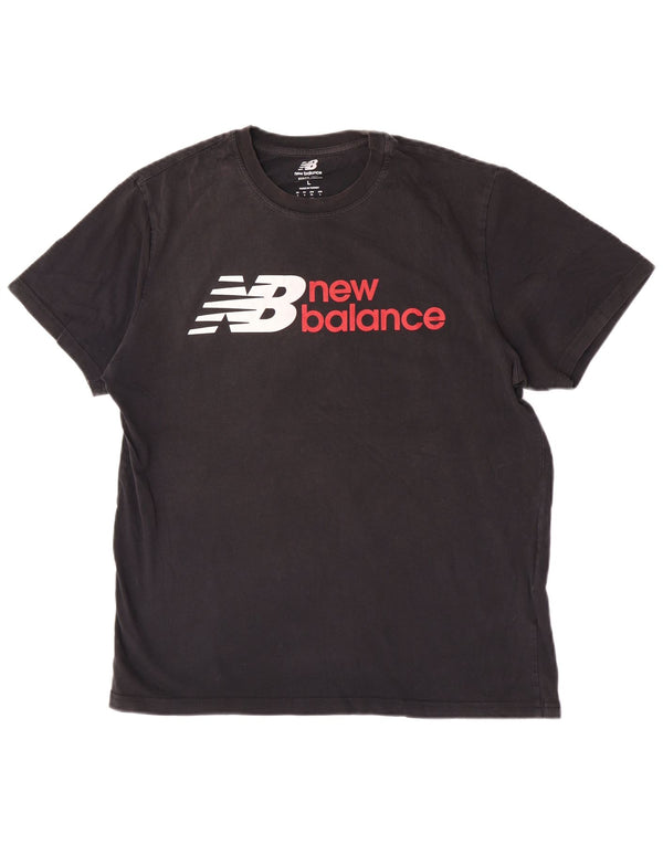Tricou grafic pentru bărbați New Balance Top Large Negru