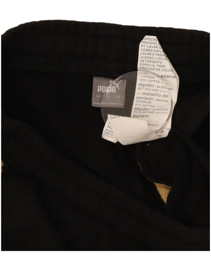 Pantaloni de trening PUMA pentru femei Pantaloni de jogging UK 14 Large Black Animal Print