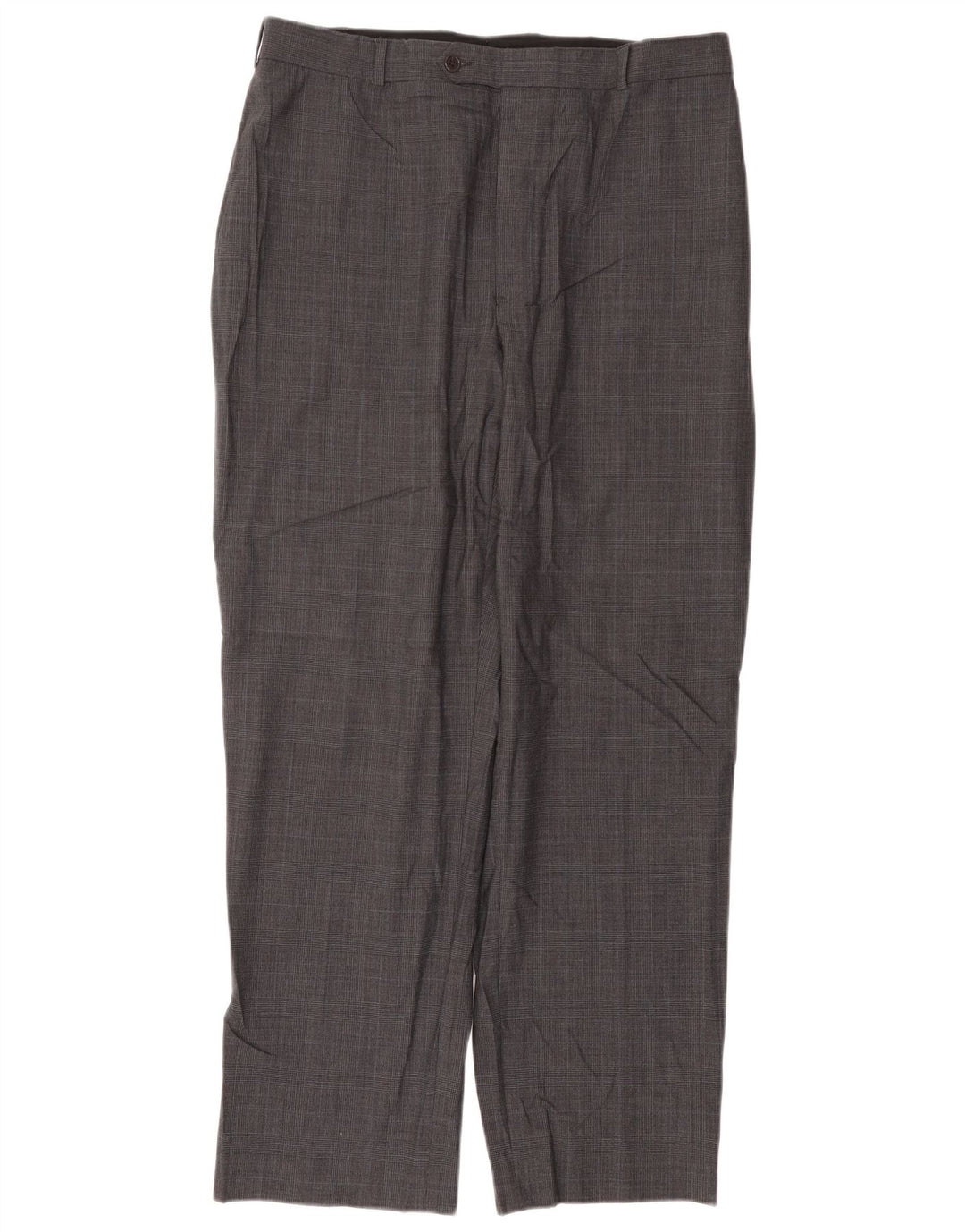 Pantaloni de costum drept bărbați Brooks Brothers 346 W36 L31, lână cu carouri gri