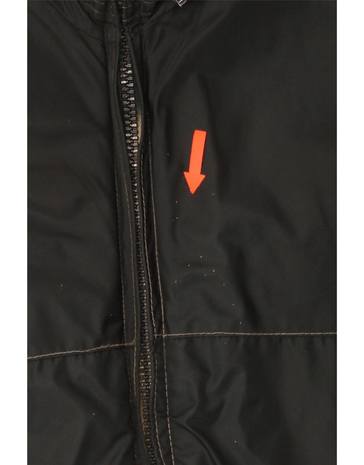 VINTAGE Mens Windbreaker Jacket IT 48 Medium Black Vintage Vintage and Second-Hand Vintage from Messina Hembry 