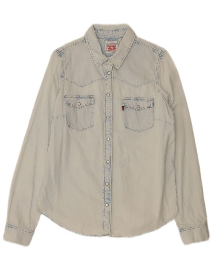 Cămașă Levi's Classic Fit Denim UK 14 Bumbac albastru mediu