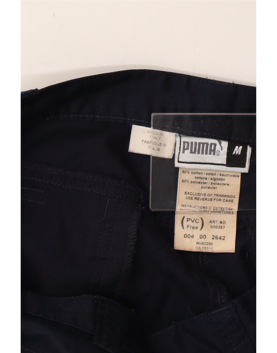 Pantaloni scurti cargo PUMA pentru bărbați, mediu W32, bumbac, albastru