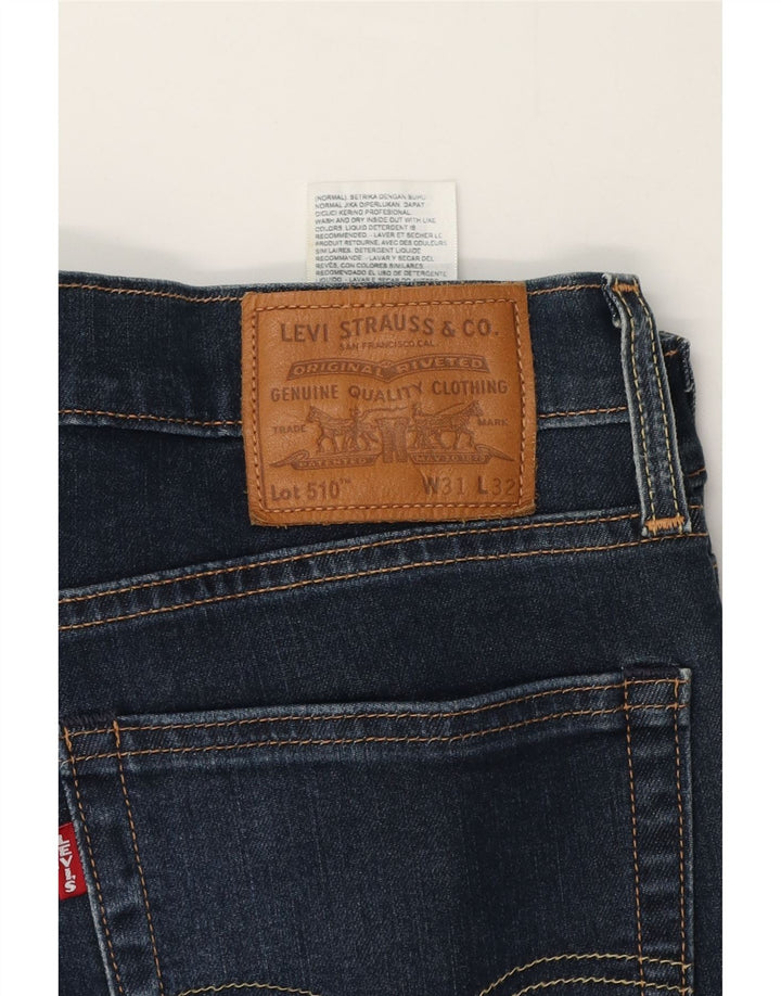 Blugi skinny pentru bărbați Levi's W31 L32 Bumbac albastru