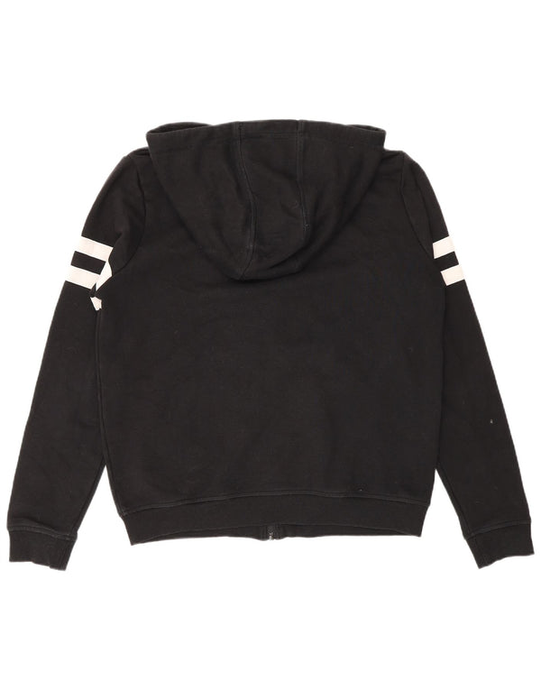 Pulover cu glugă cu fermoar supradimensionat pentru femei Ellesse UK 10 mic cu dungi negre