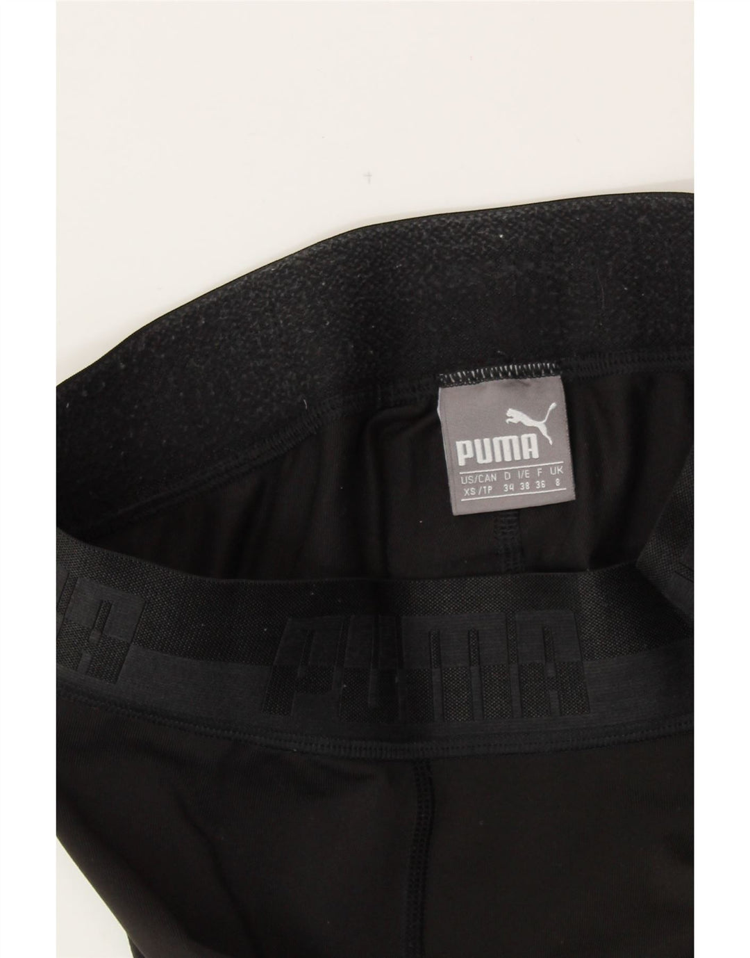 Leggings grafic PUMA pentru femei UK 8 Small Black