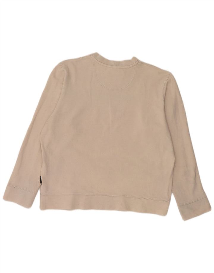 SERGIO TACCHINI Pulover cu grafic pentru femei UK 18 XL Off White