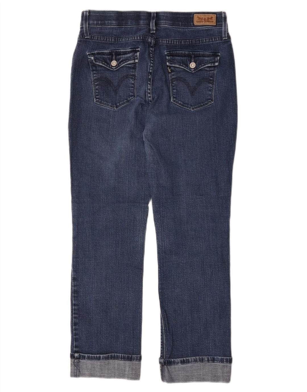 Blugi drepti pentru femei Levi's US 6 Medium W28 L25 Bumbac albastru