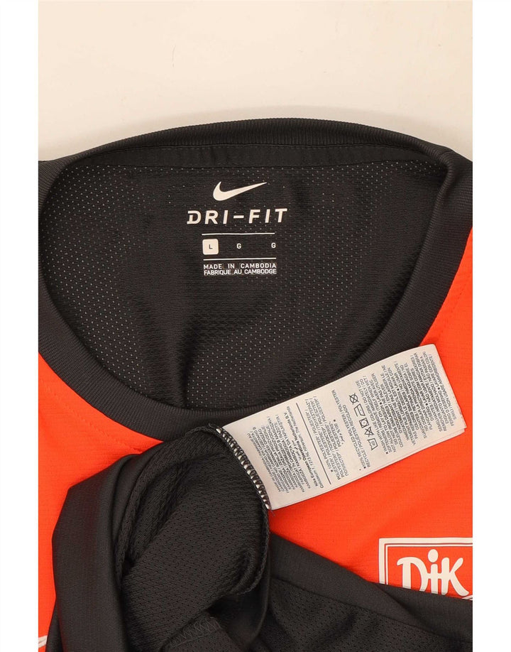 Tricou grafic Nike Dri Fit pentru bărbați Top mare, gri, poliester color bloc