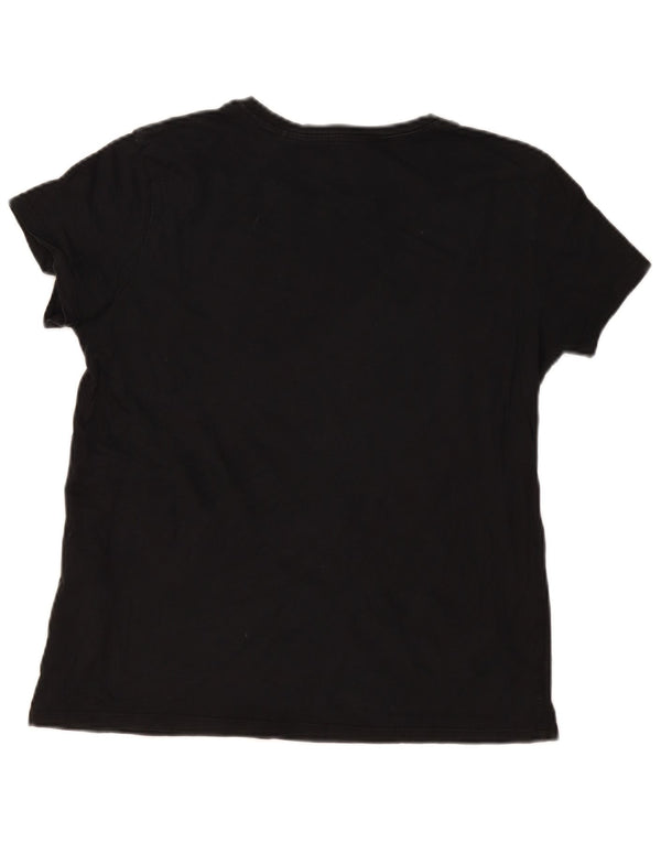 Tricou cu grafic Levi's pentru femei Top UK 16 Large Black Bumbac