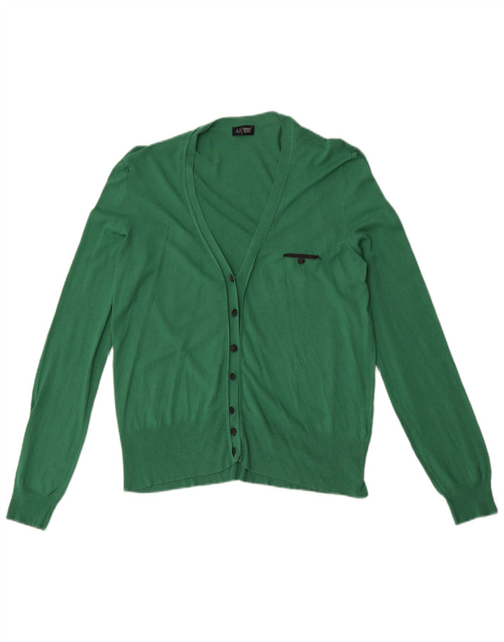Pulover cardigan pentru femei Armani Jeans UK 12 verde mediu