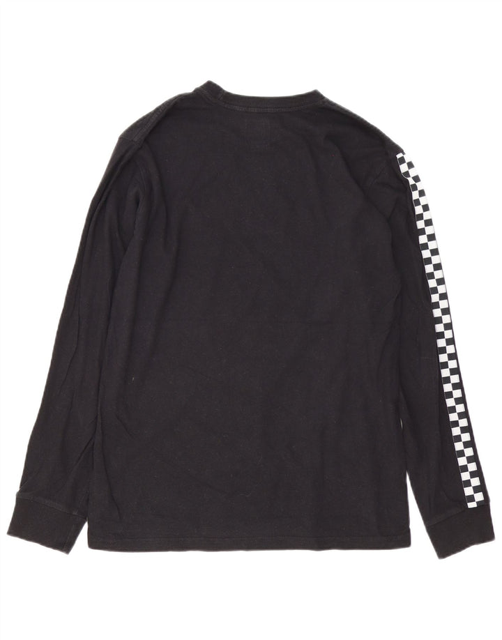 Vans pentru bărbați grafic Top cu mânecă lungă, mic, negru, bumbac