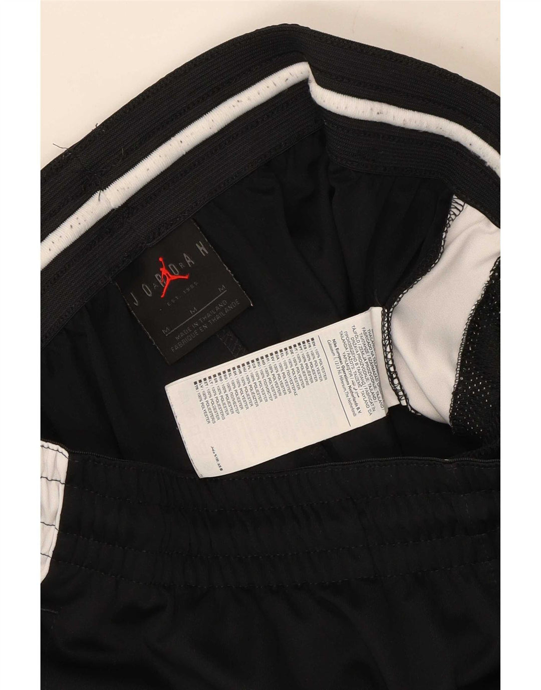 Pantaloni scurți sport Dri Fit Jordan pentru bărbați, negru mediu, poliester color bloc