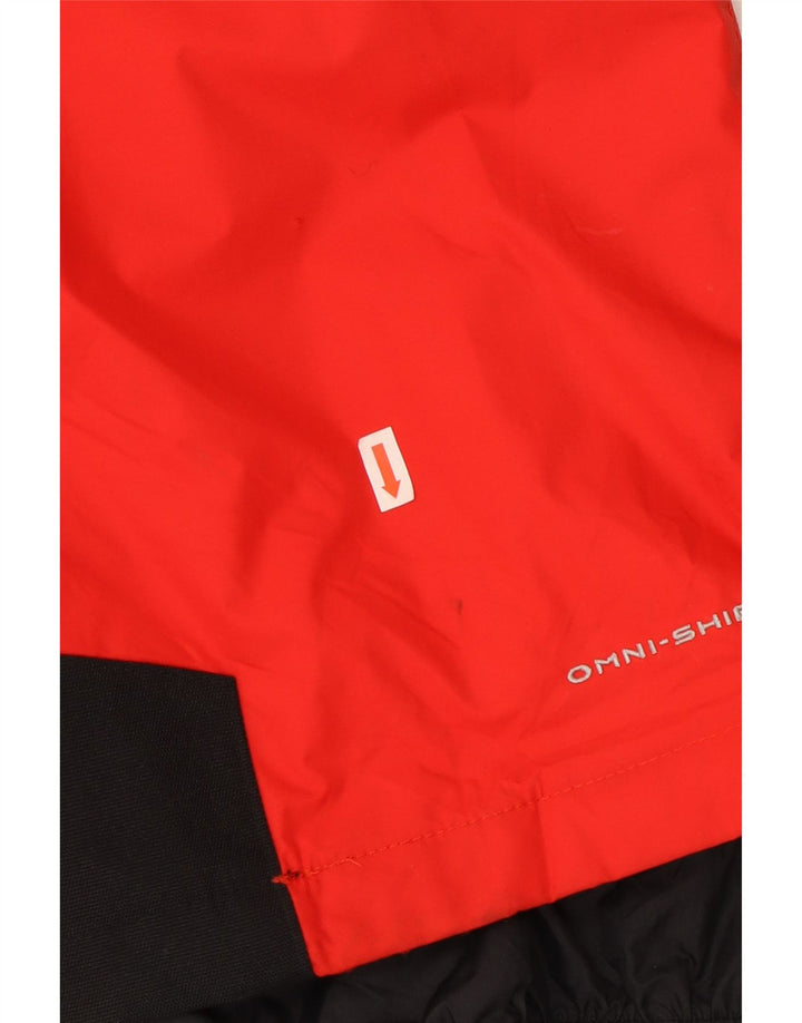 Pantaloni de schi Columbia Omni-Shield pentru bărbați, roșu mediu, nailon color bloc