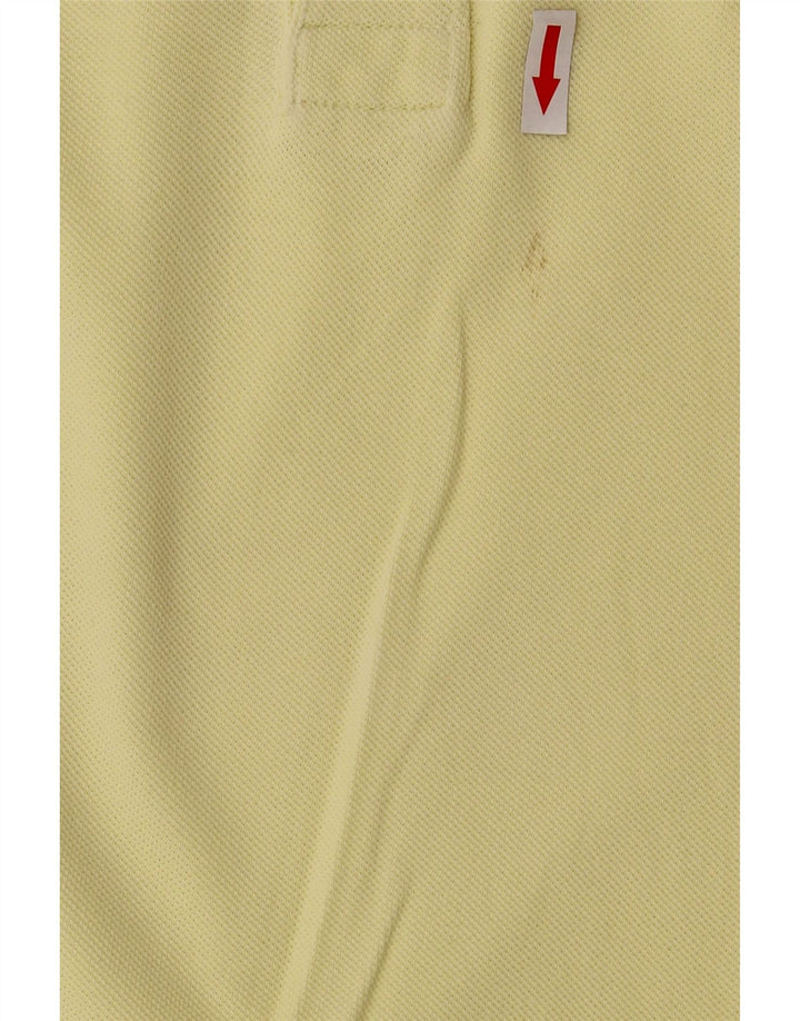 BENETTON tricou polo pentru bărbați, galben mare