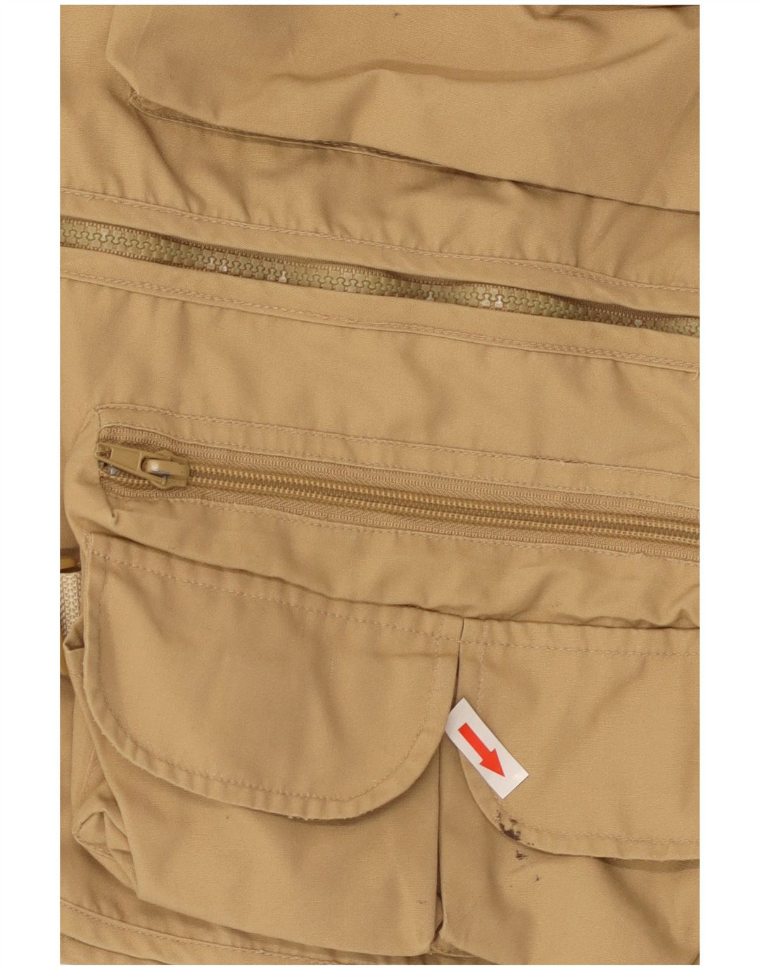 Gilet vintage pentru bărbați, UK 40, mare, bej, bumbac