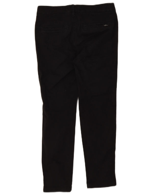 Pantaloni Hollister Slim Chino pentru bărbați L30 L28, bumbac negru