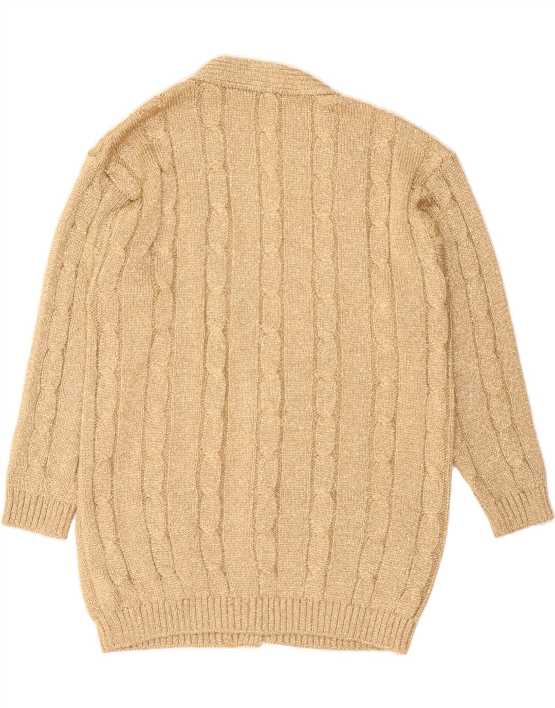 CAGLI Womens Cardigan Sweater UK 16 Large Gold Vintage Cagli and Second-Hand Cagli from Messina Hembry 