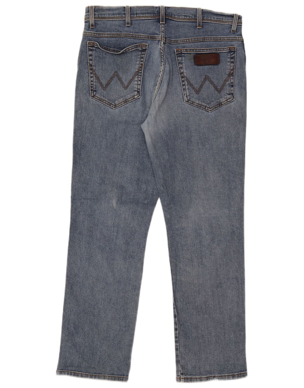 Blugi drepti Wrangler pentru bărbați Texas Stretch W36 L30 Bumbac albastru