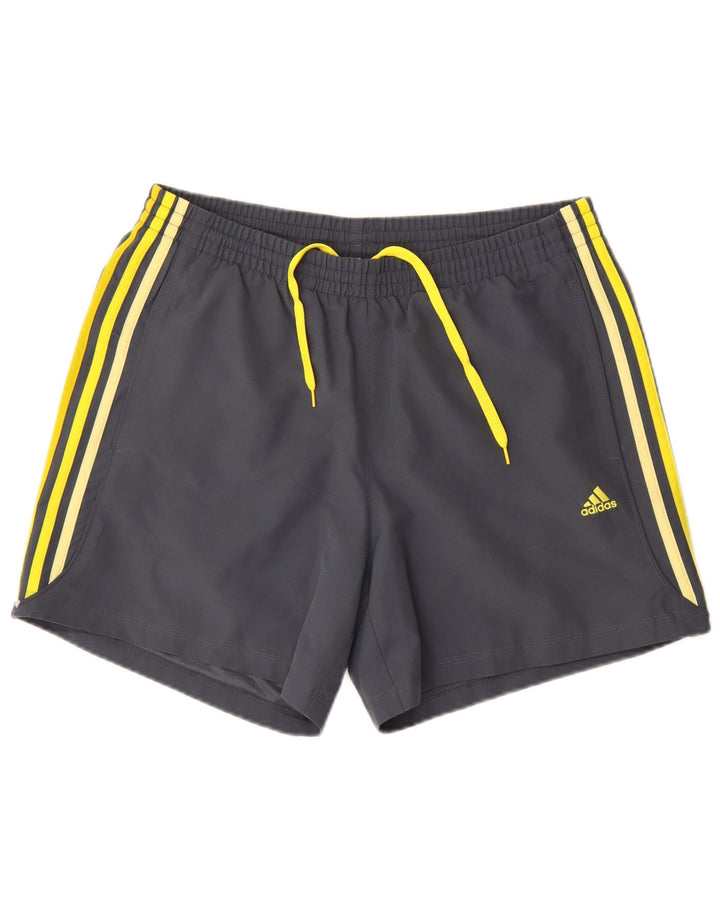 Pantaloni scurți sport pentru bărbați Adidas Climalite, mari, gri din poliester