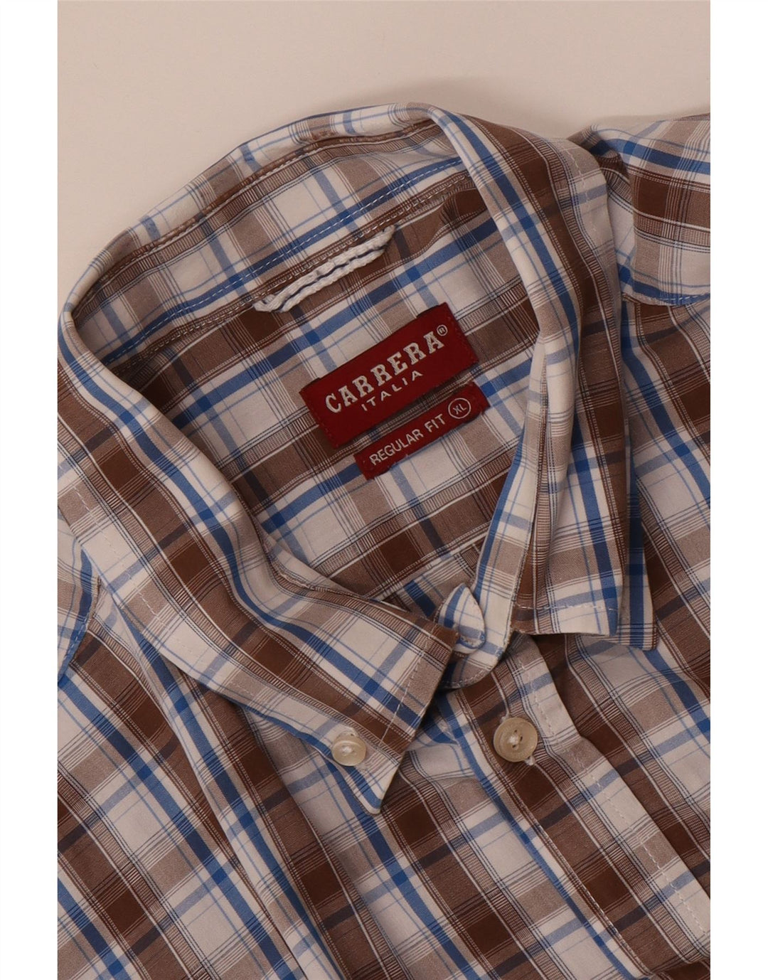 Cămașă pentru bărbați CARRERA Regular Fit XL Maro Check