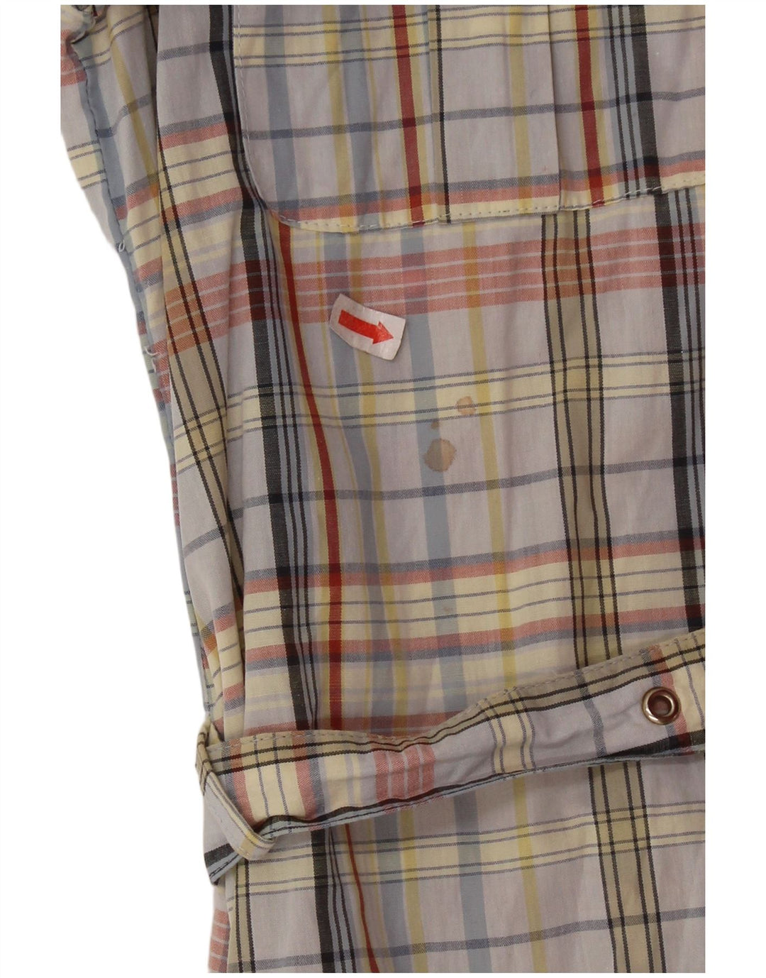 Rochie cămașă vintage pentru femei UK 14, bumbac cu carouri medii, multicolore