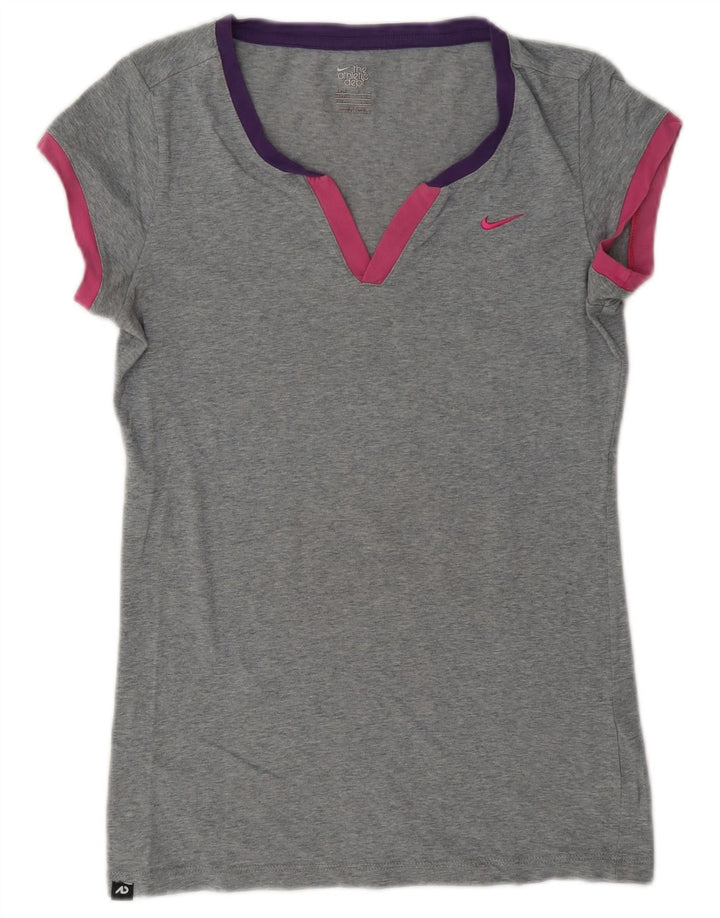 Tricou pentru femei Nike Marea Britanie 12/14 Medium Gri Pete