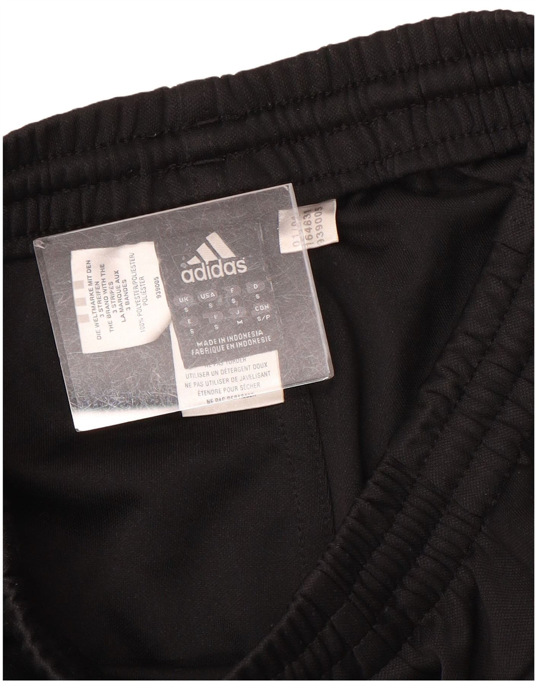 Pantaloni de trening ADIDAS pentru bărbați, poliester negru mic