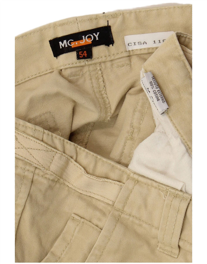 Pantaloni cargo drepți pentru bărbați MC Joy IT 54 2XL W40 L29 bej bumbac