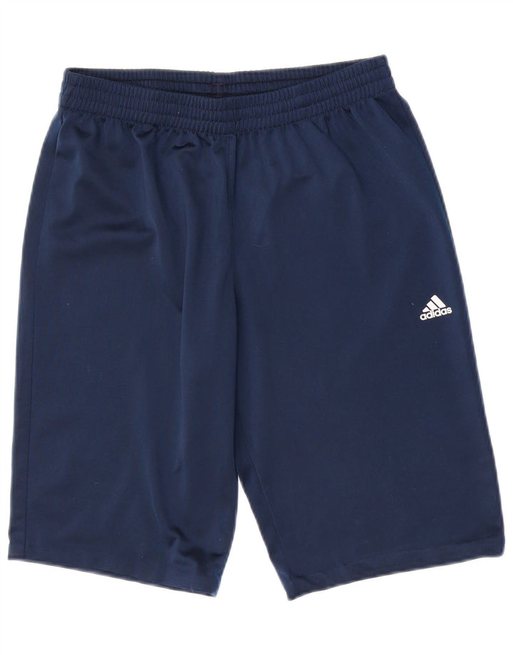 Pantaloni scurți sport pentru băieți Adidas 15-16 ani poliester bleumarin
