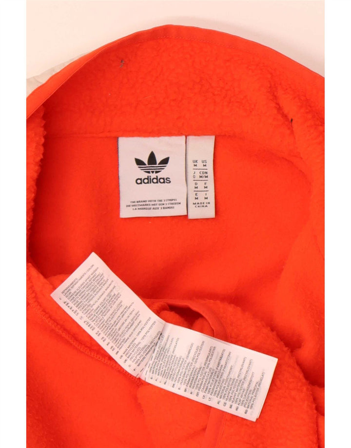 Jachetă Fleece pentru bărbați Adidas UK 38 Poliester portocaliu mediu