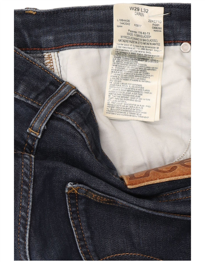 Blugi pentru bărbați Lee Daren Slim W29 L32 Bumbac bleumarin
