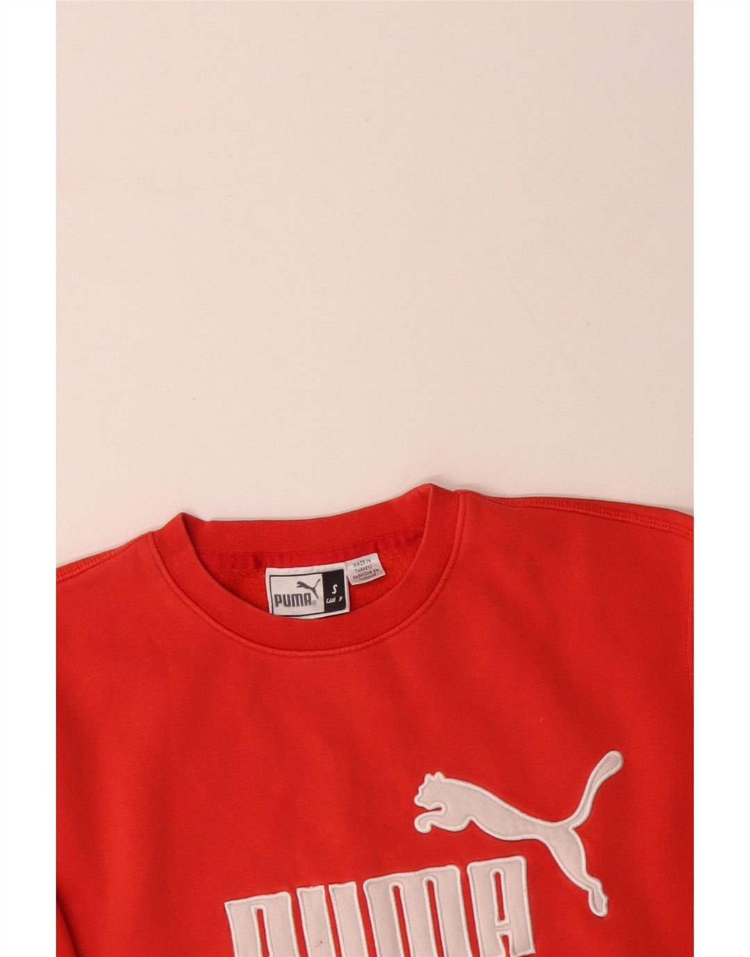 Hanorac grafic pentru bărbați PUMA Pulover mic din bumbac portocaliu
