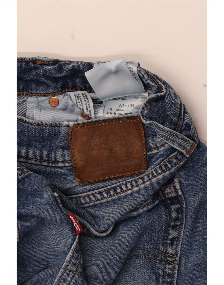 Blugi slim pentru bărbați Levi's W34 L34 Bumbac albastru